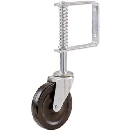 Gourmetgalley 4 and quot; Gate Caster with Adjustable Spring Bracket GO82707